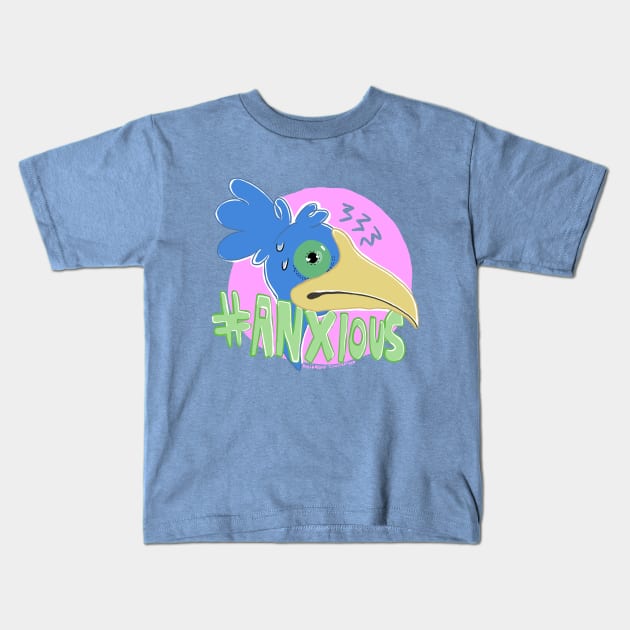 An Anxious Water Chicken Kids T-Shirt by Avianblu